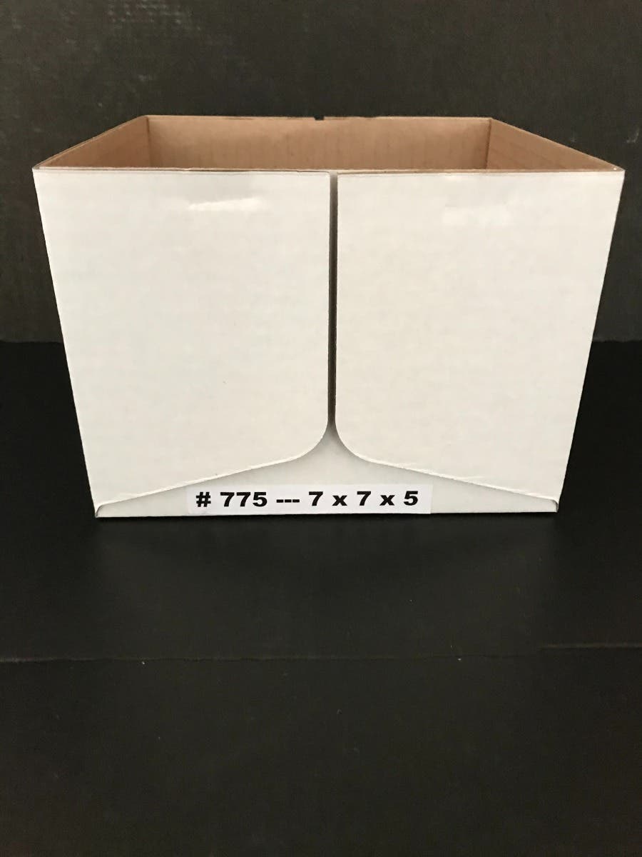 7 x 7 x 5 White Delivery Tray Boxes