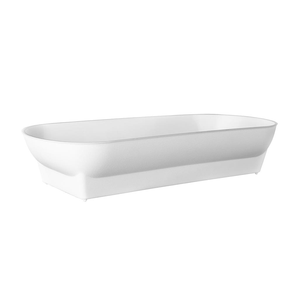 10.5 White Double Design Bowls 12-Pack