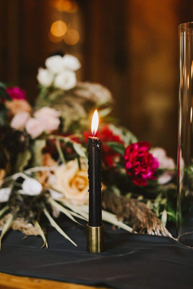 1x1.75 Gold Tune Metal Candlesticks, 20