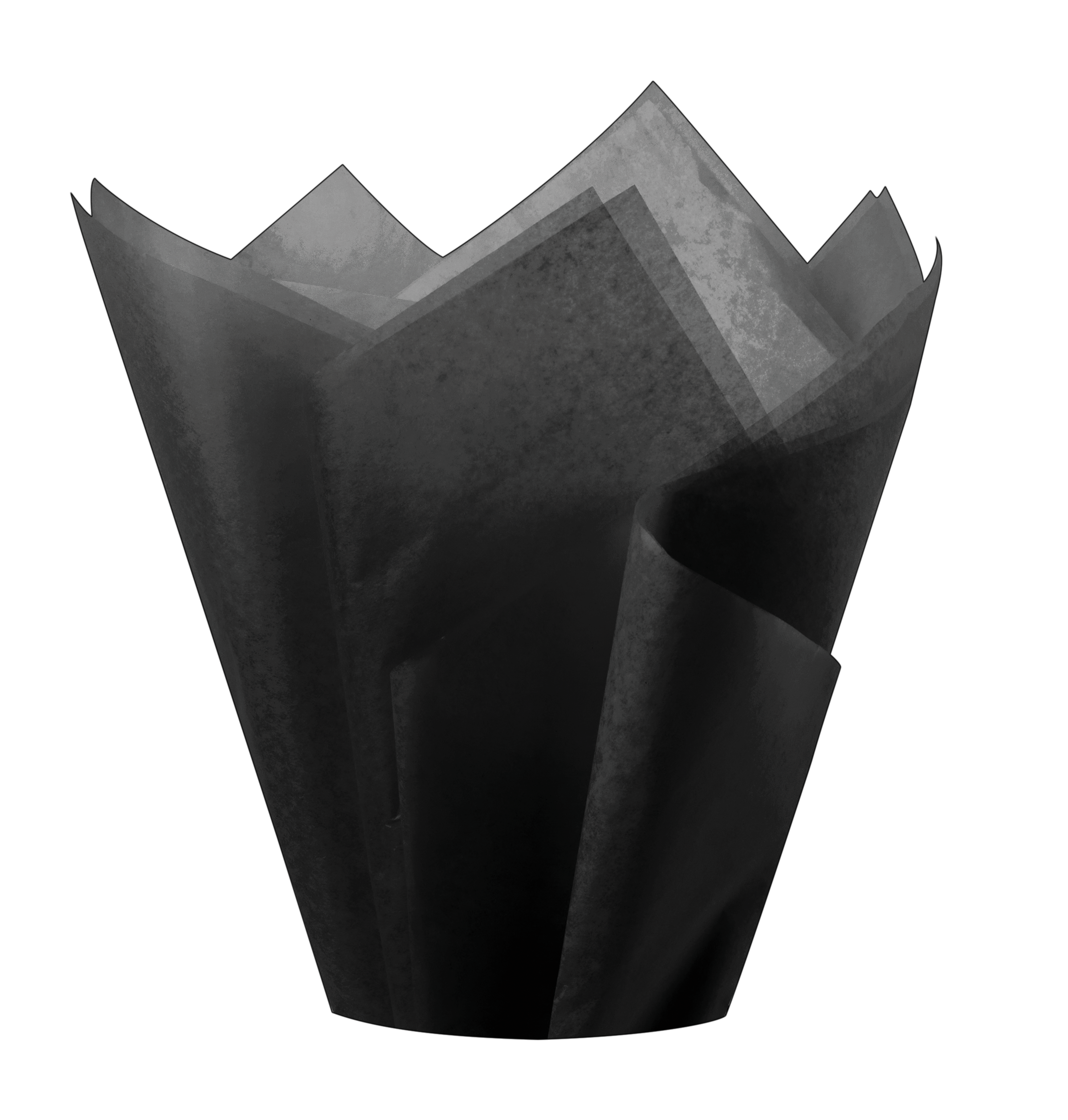 24 x 36 Black Waxed Tissue Sheets
