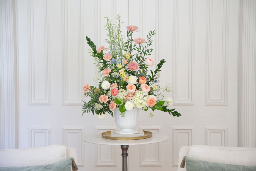 9.625 White Pedestal Urns, 12 Case