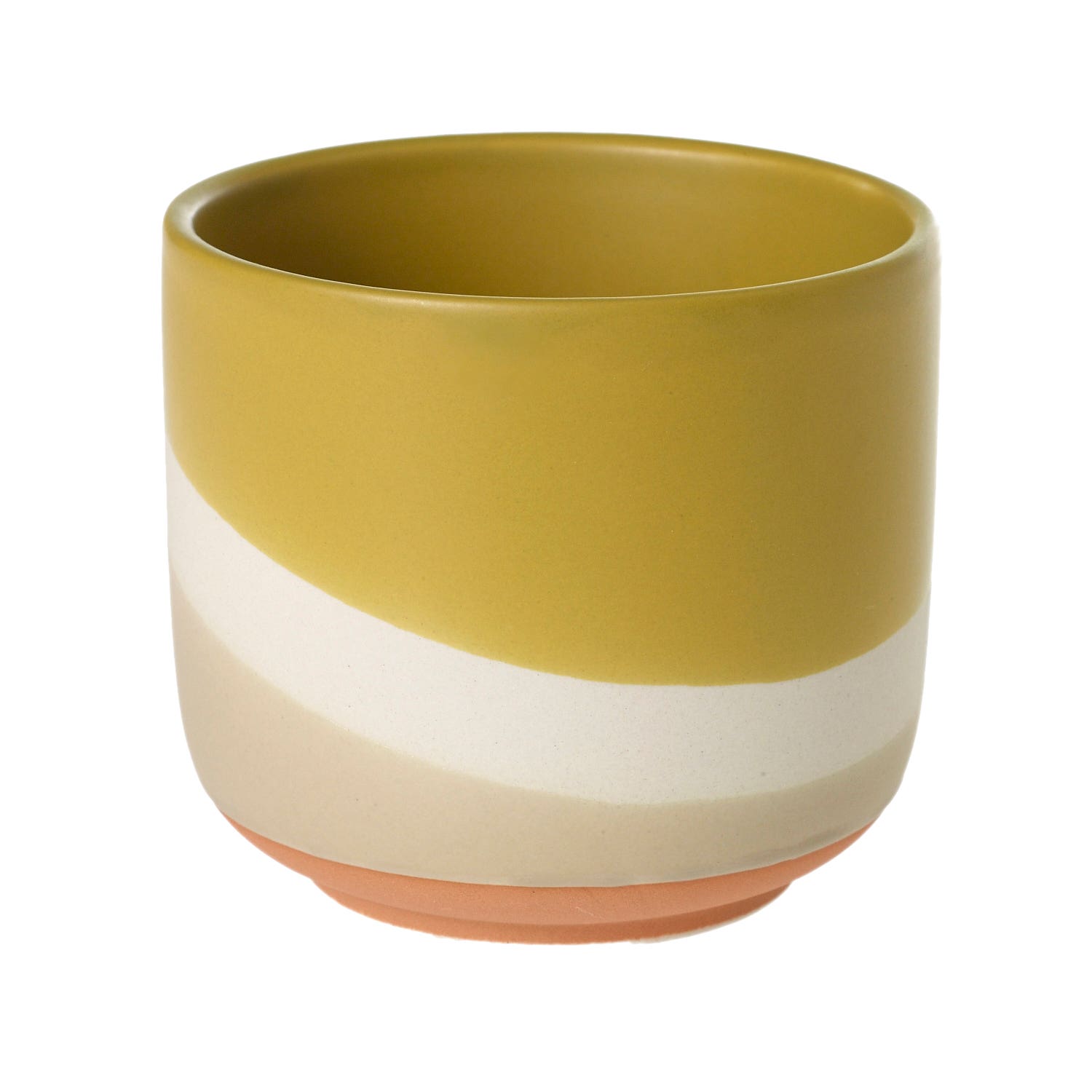 4 x 3.5 Colorway Yellow Ceramic Pot
