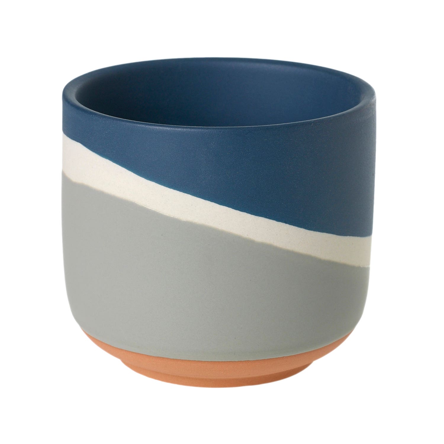 4 x 3.5 Colorway Blue Ceramic Pots, 48