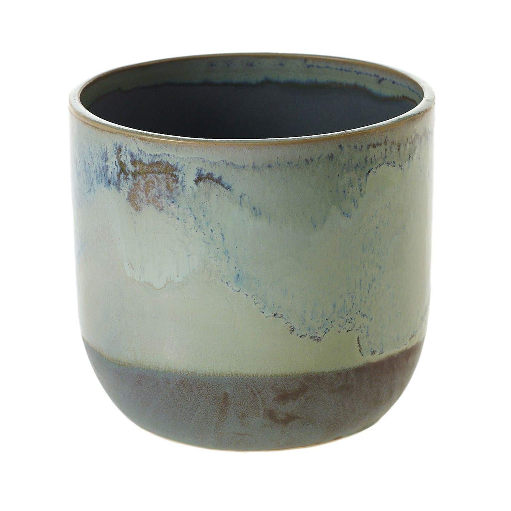 6x6.75 Caribe Mint Ceramic Pots, 8-Case
