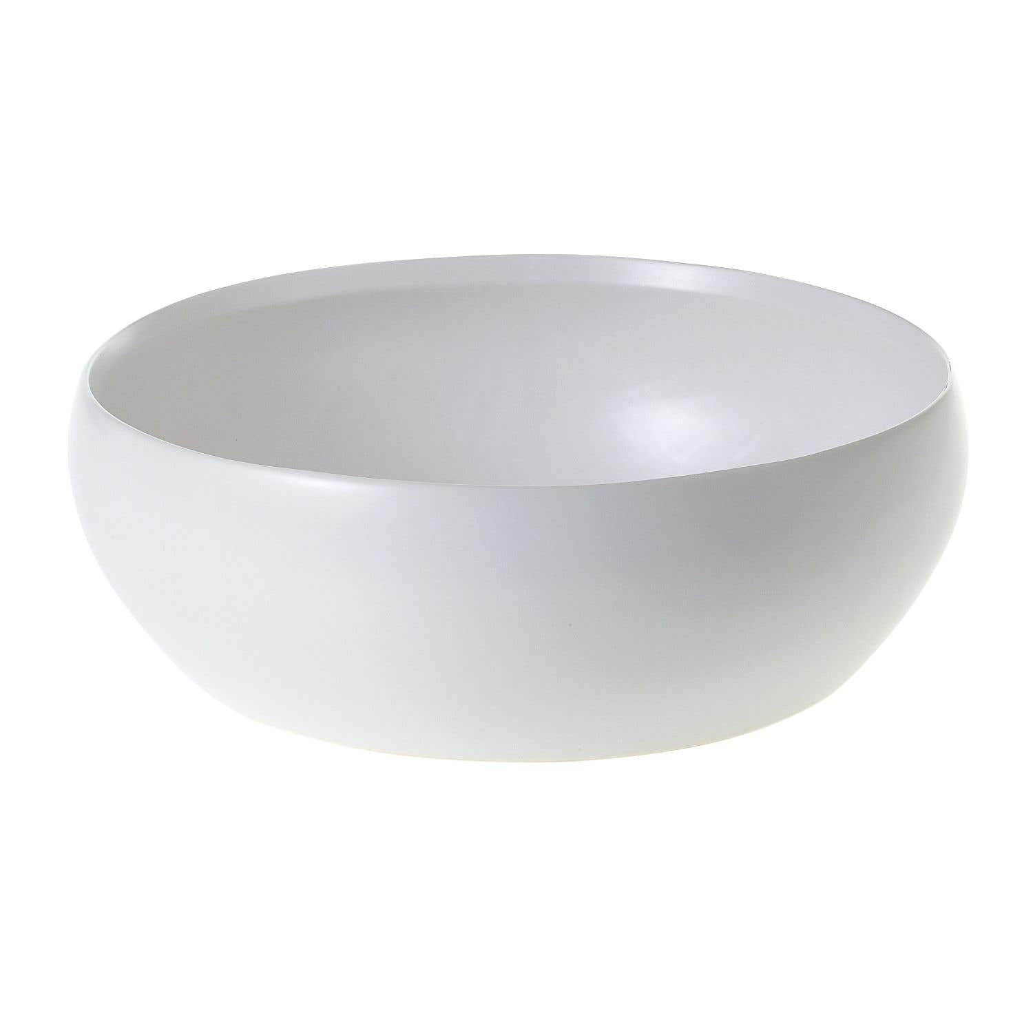 10.5 x 3.75 Simple Ceramic Low Bowls, 6