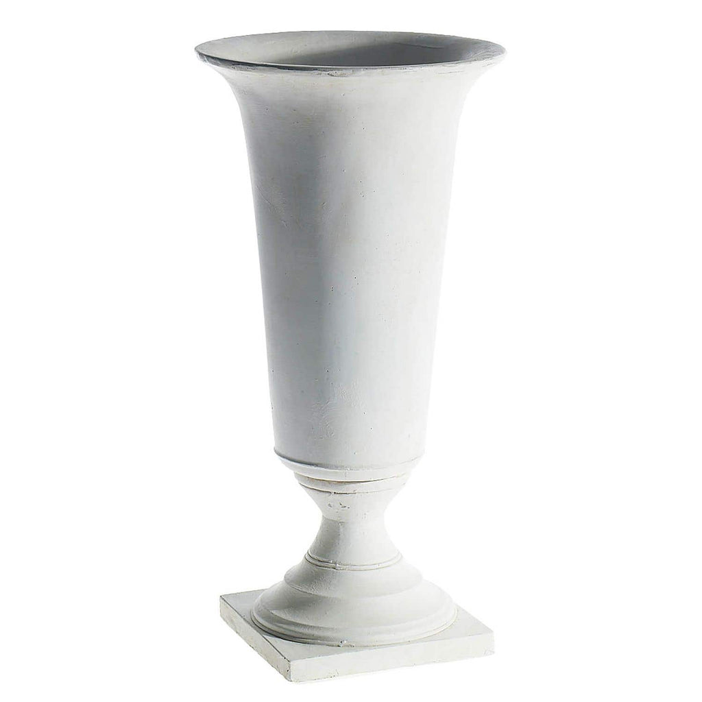White Castleberry Ceramic Urn 16 x 32.5