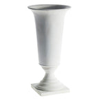 White Castleberry Ceramic Urn 16 x 32.5