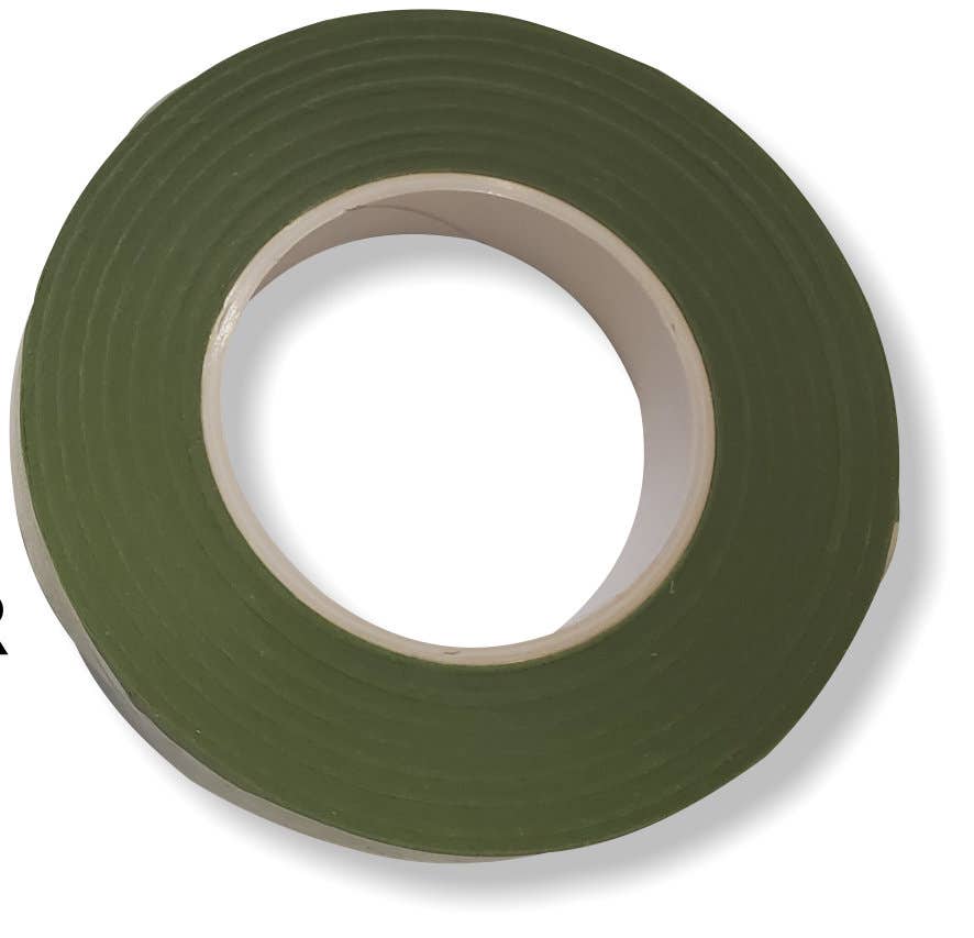 0.5 Green Flower Stem Wrap, 12-Box