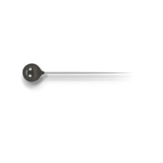 Matte Black Boutonniere Pins, 144-Box