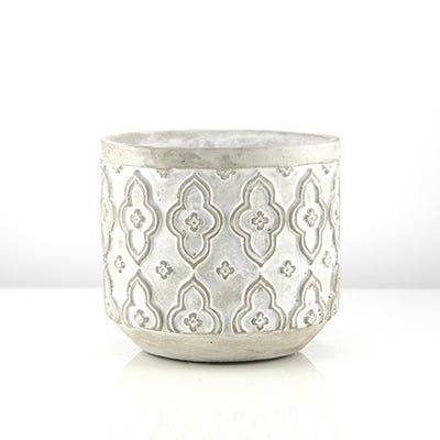 5.5 Rustic White Ceramic Pot