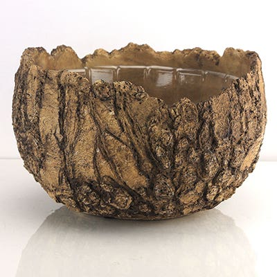 10.5 x 6.5 Fossil Ceramic Bowl