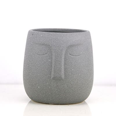 5 Gray Ceramic Planter
