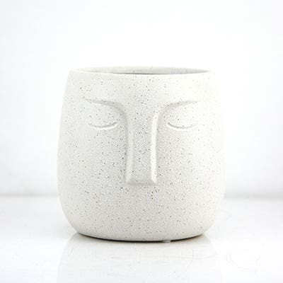5 White Ceramic Planter
