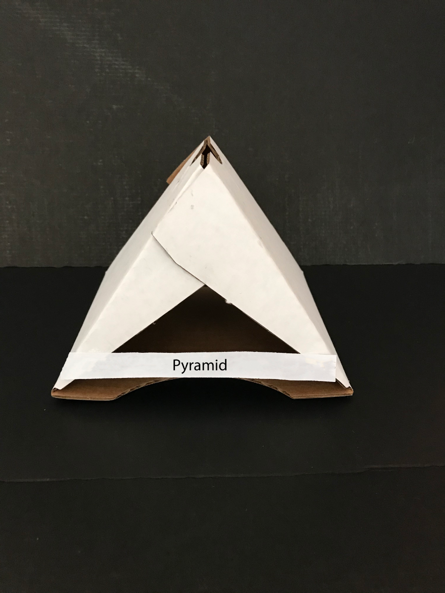 10x9x6 Cardboard Pyramid Vase Holders