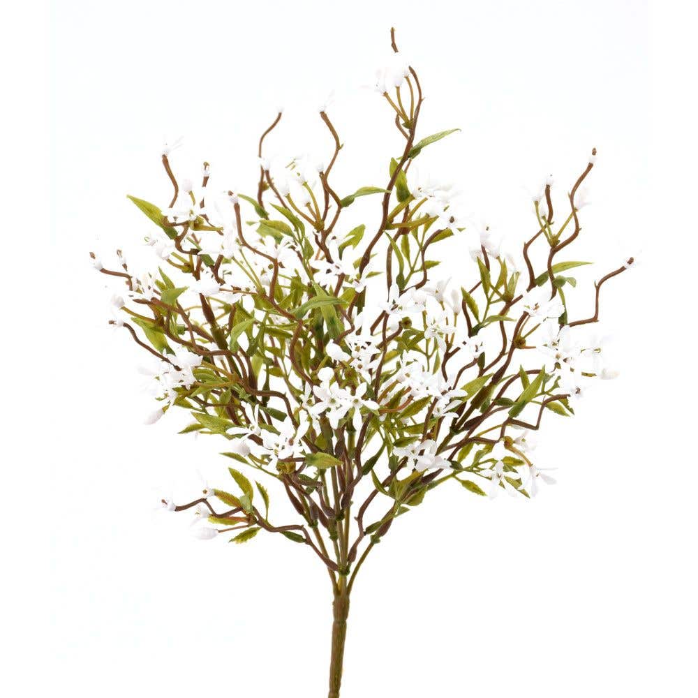 13.5 White Flower Spray