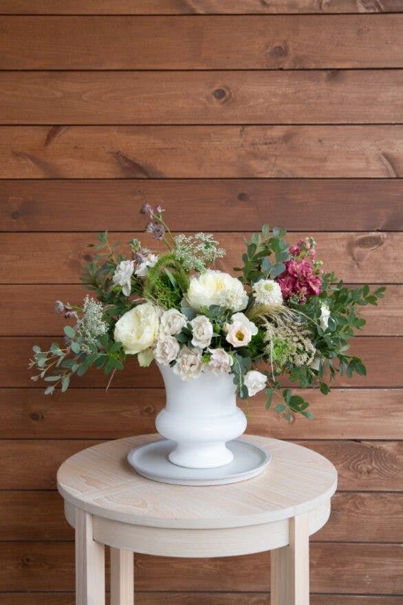 7.75 White Designer Urns, 12-Case