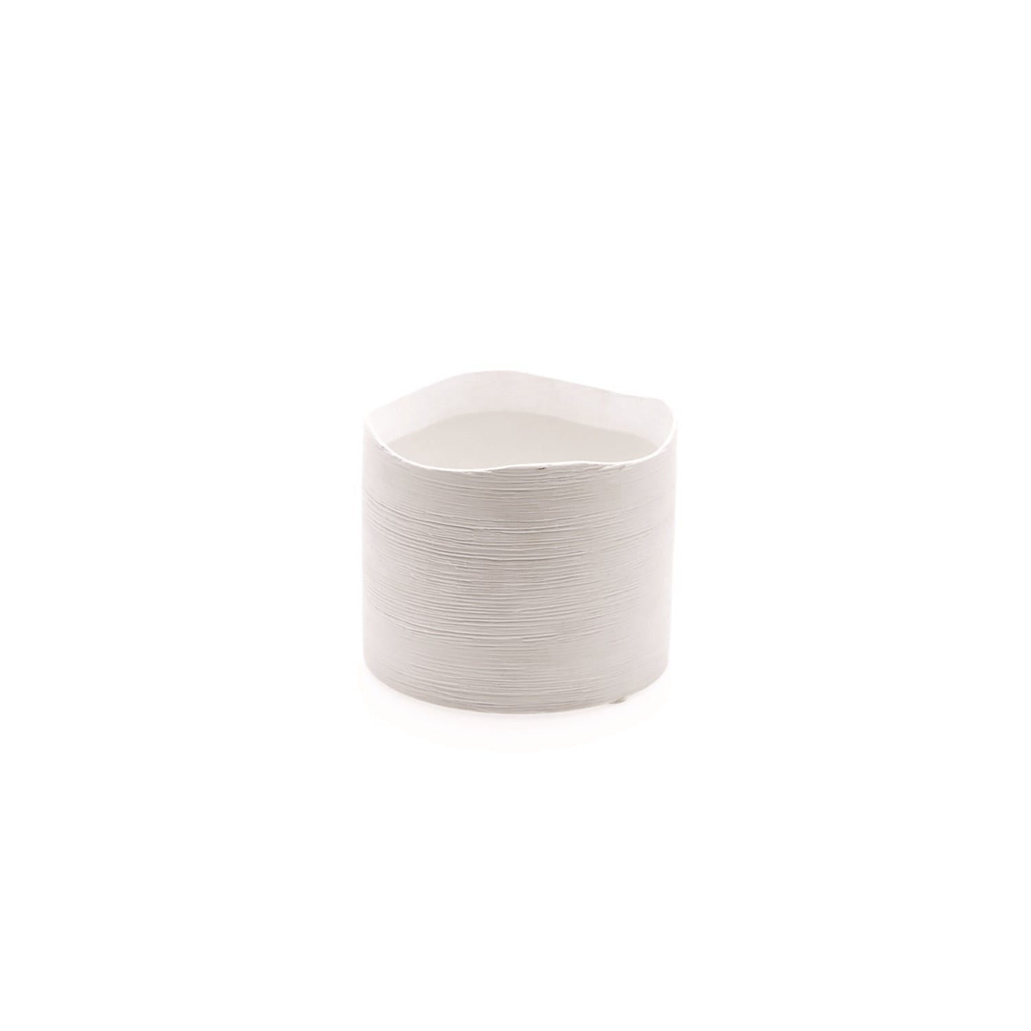 4.7 x 4 Delphi White Ceramic Pot