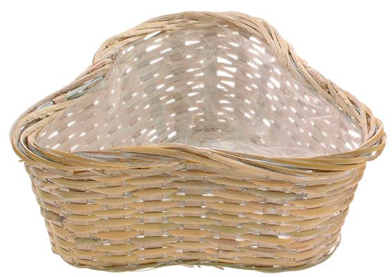 6 Triangle Fern and Bamboo Basket