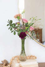 8.5 Clear Glass Swirl Bud Vases,48-Case