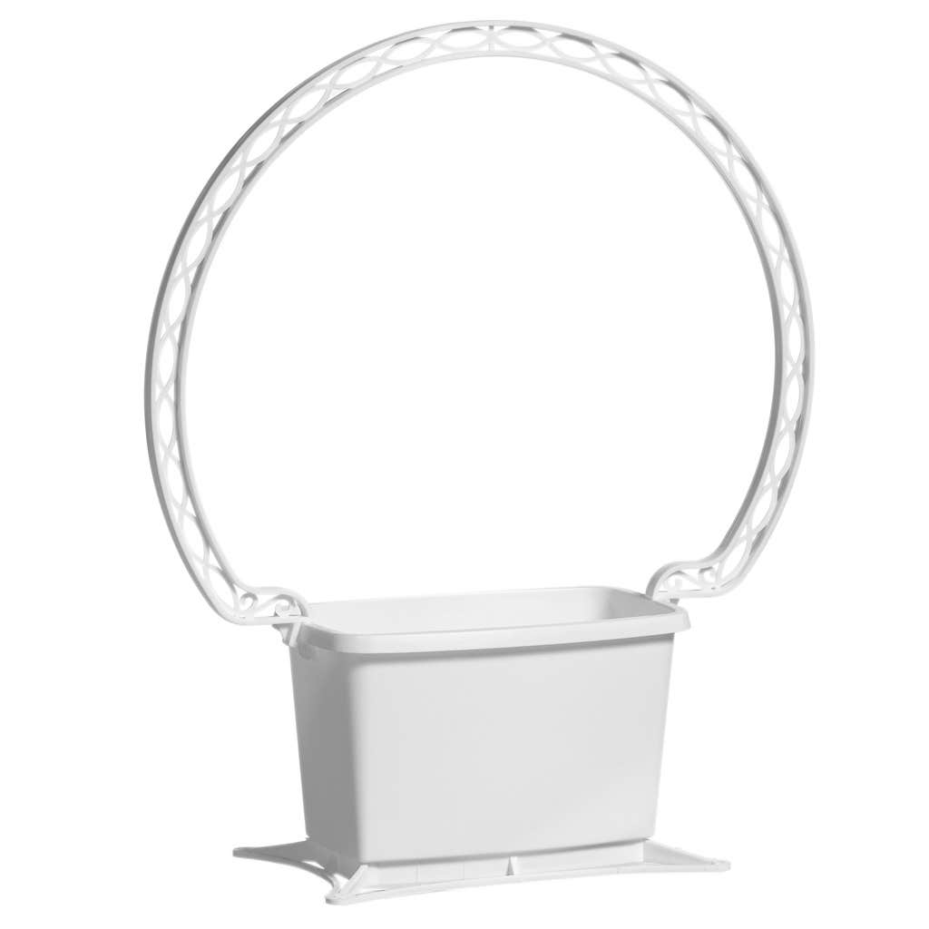 21 White Rectangular Baskets, 18-Case