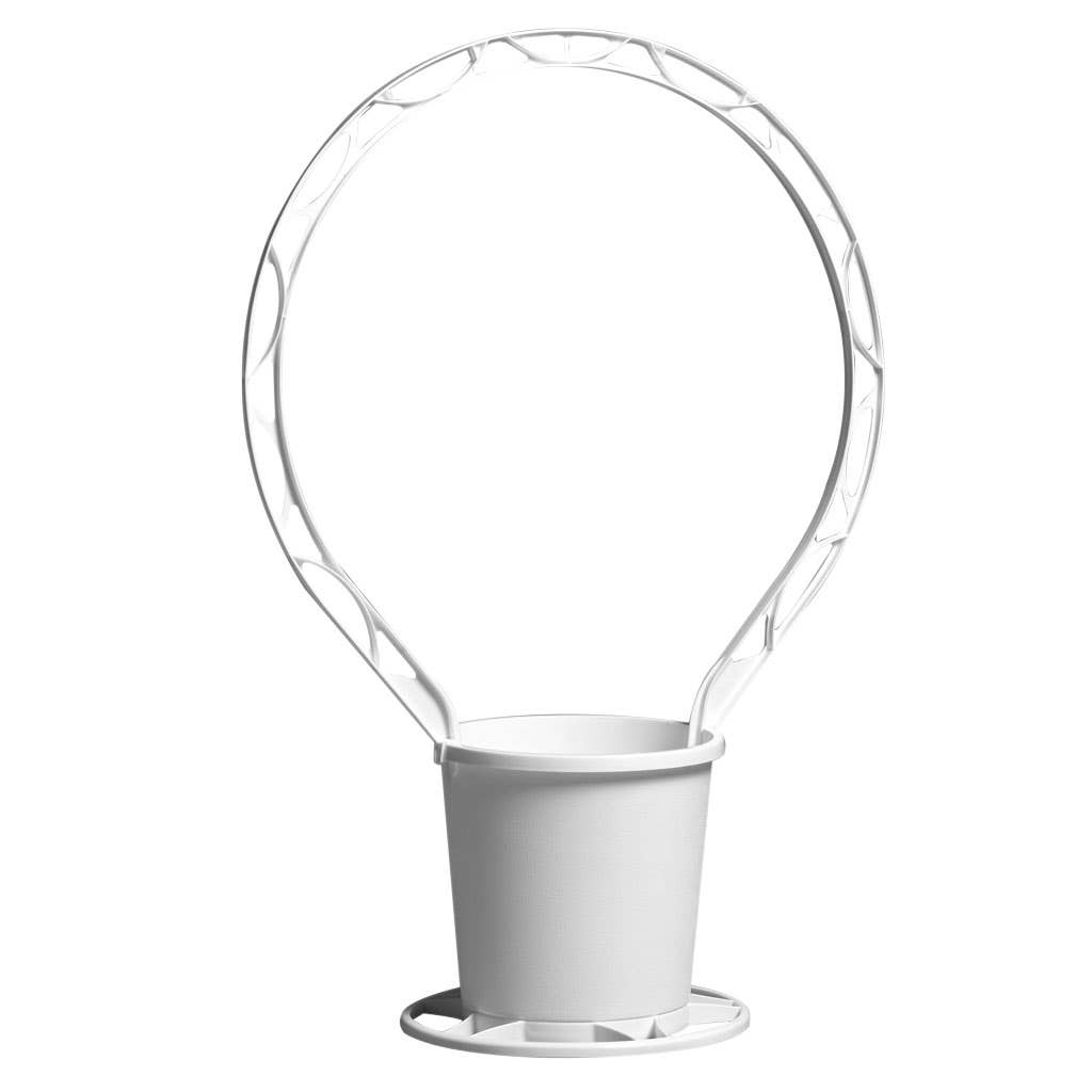 17 x 24.5 Round White Basket, 24-Case