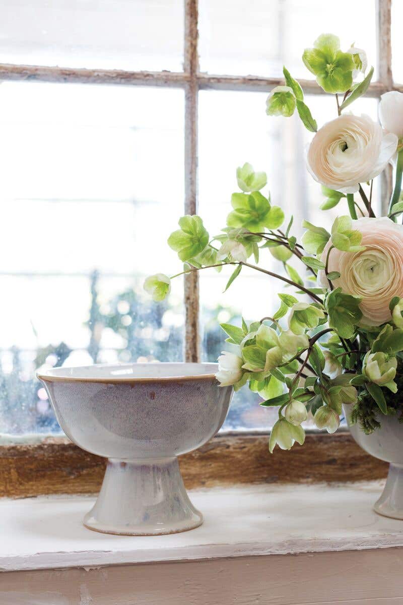 6x4.25 White Julian Ceramic Compote, 12