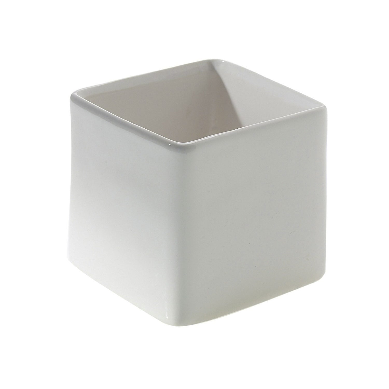 4.75 Urban White Ceramic Cube, 24-Case