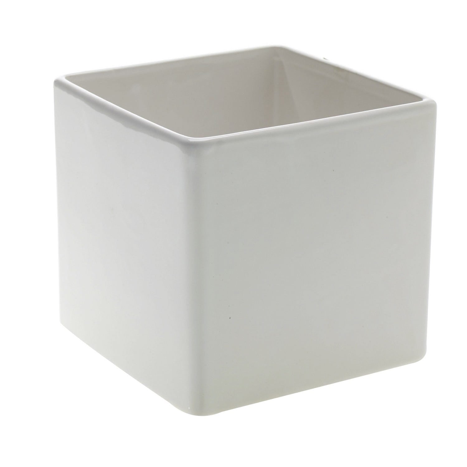 6.25 Urban White Ceramic Cube, 12-Case