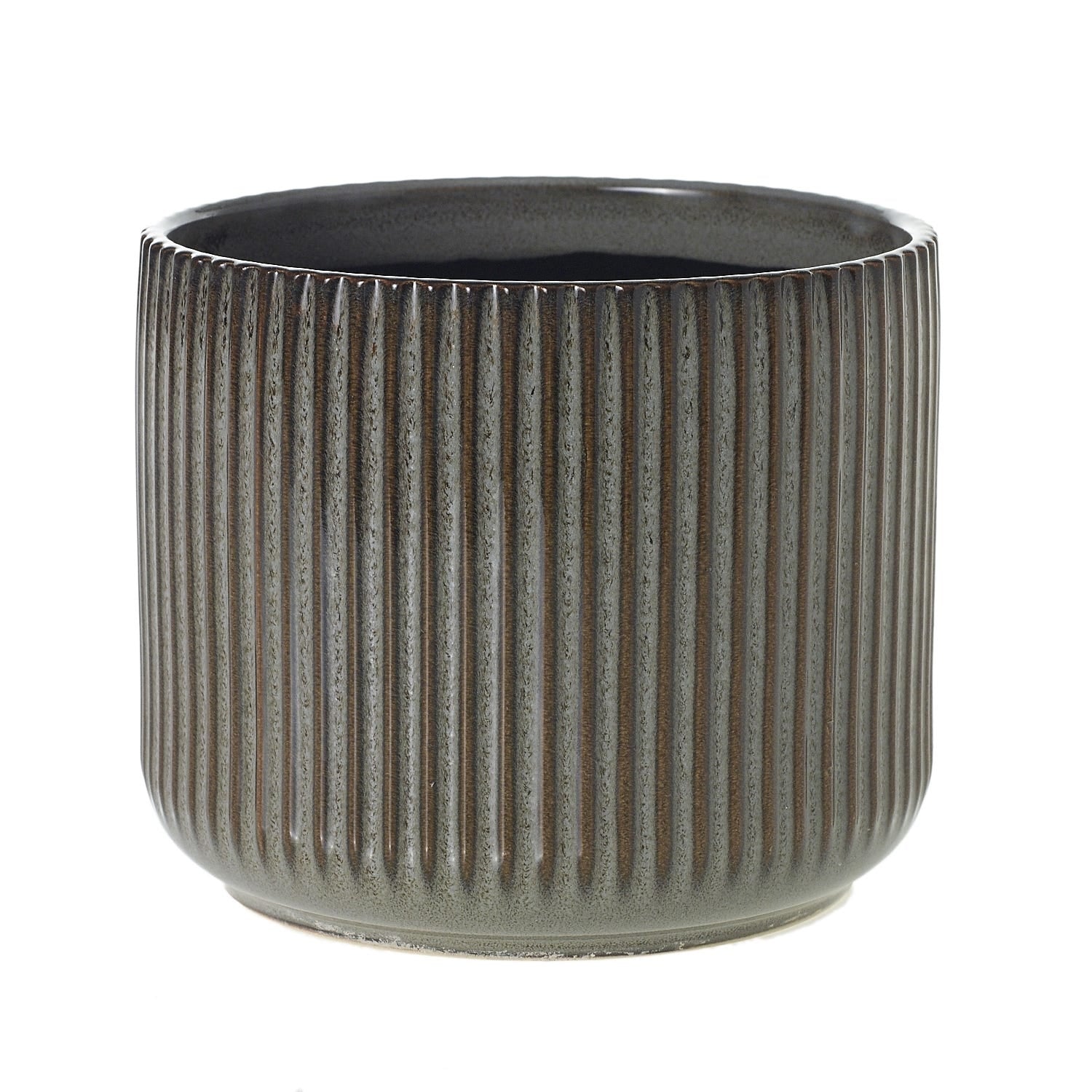 6.75 x 5.75 Habitat Gray Ceramic Pot