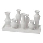 11.75x4.5x6 Chic Ceramic Bud Vases, 6