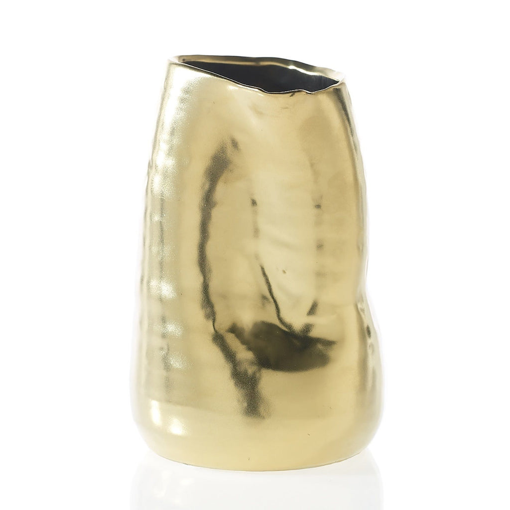4 x 6 Tegan Gold Ceramic Vase