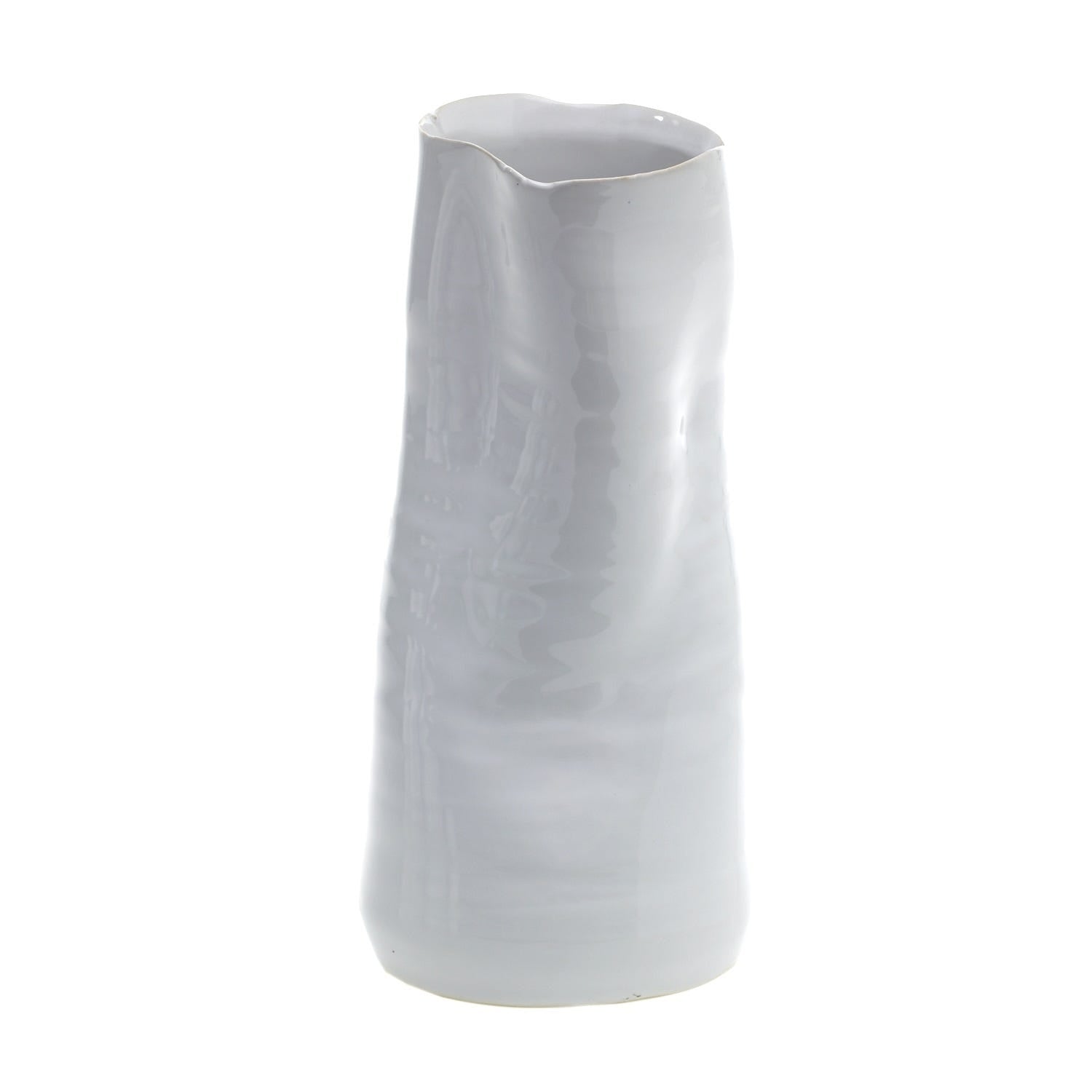 4.5 x 9 Tegan White Ceramic Vase