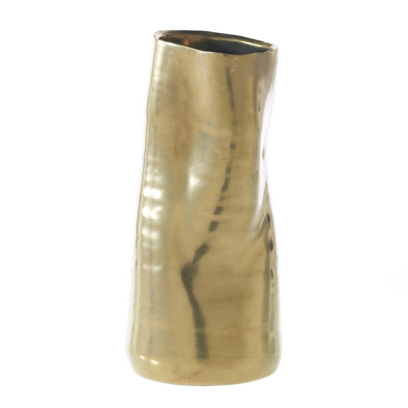 4.25 x 9 Tegan Gold Ceramic Vase