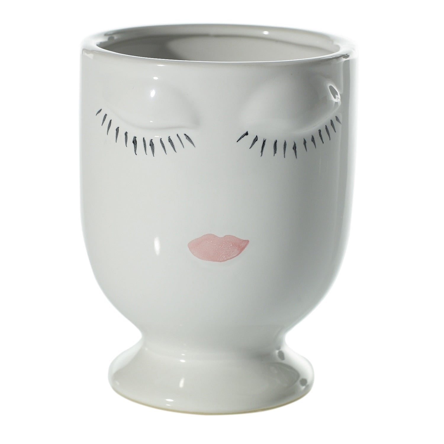 4 x 5.25 Celfie Vanilla Ceramic Pot