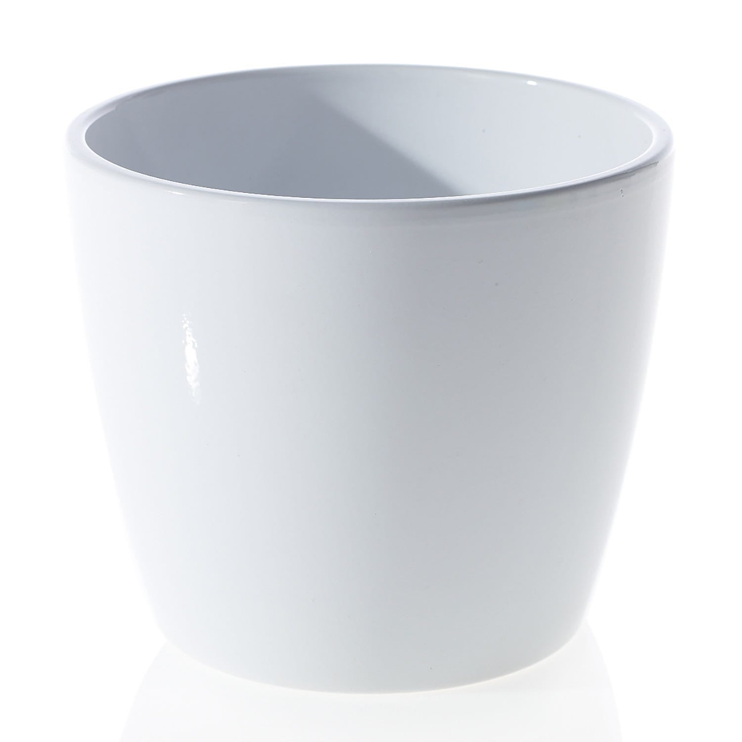 7 x 6 Malibu White Ceramic Pot
