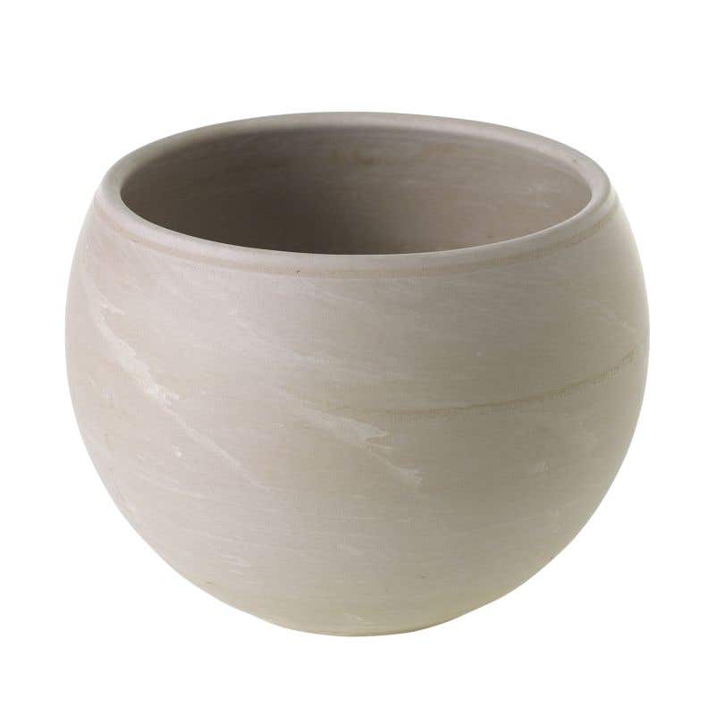 6.5 x 4.75 Tan Astrid Ceramic Pots, 4