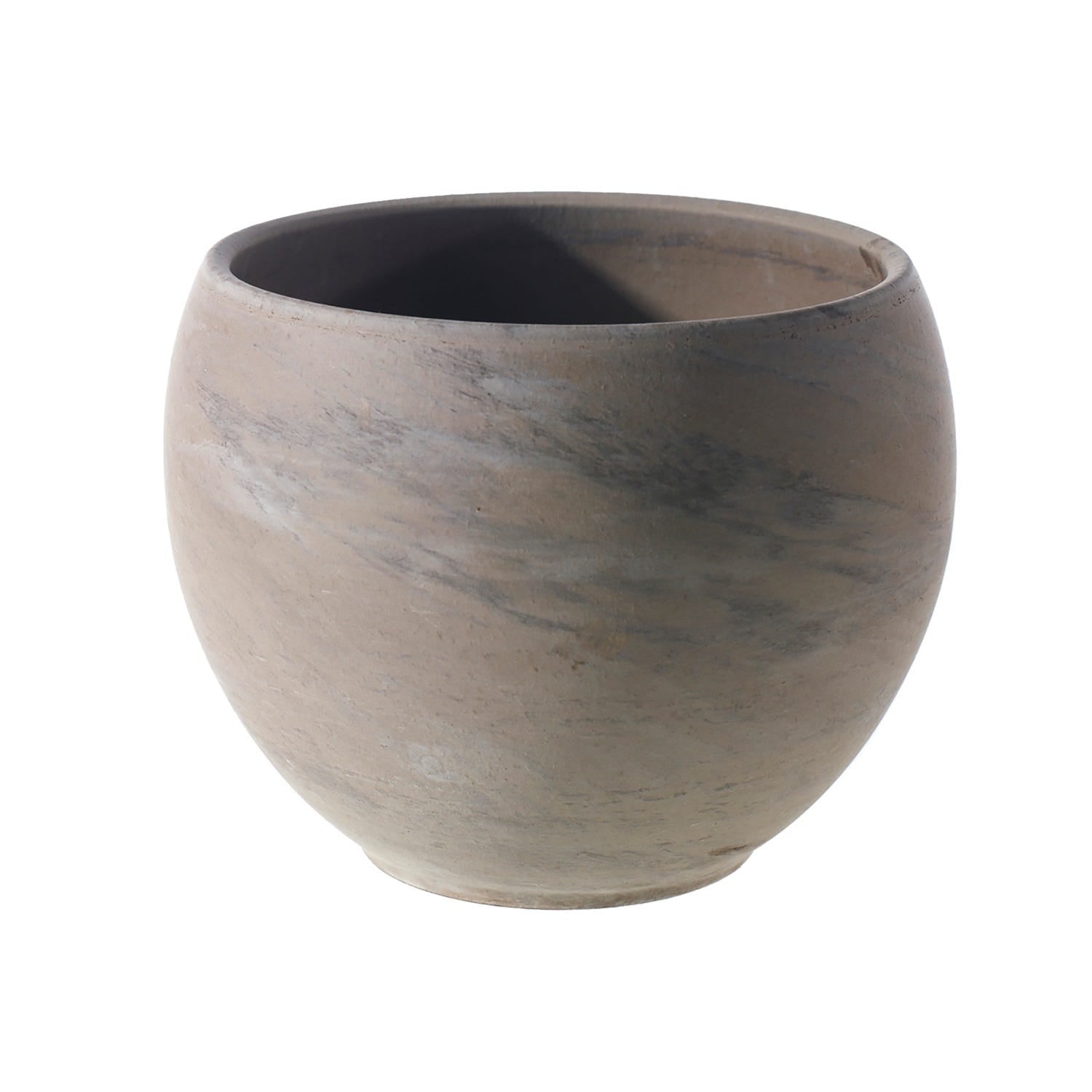 7.75x6 Astrid Gray Ceramic Pot, 4-Case