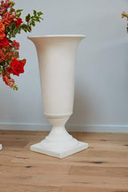 White Castleberry Ceramic Urn 16 x 32.5