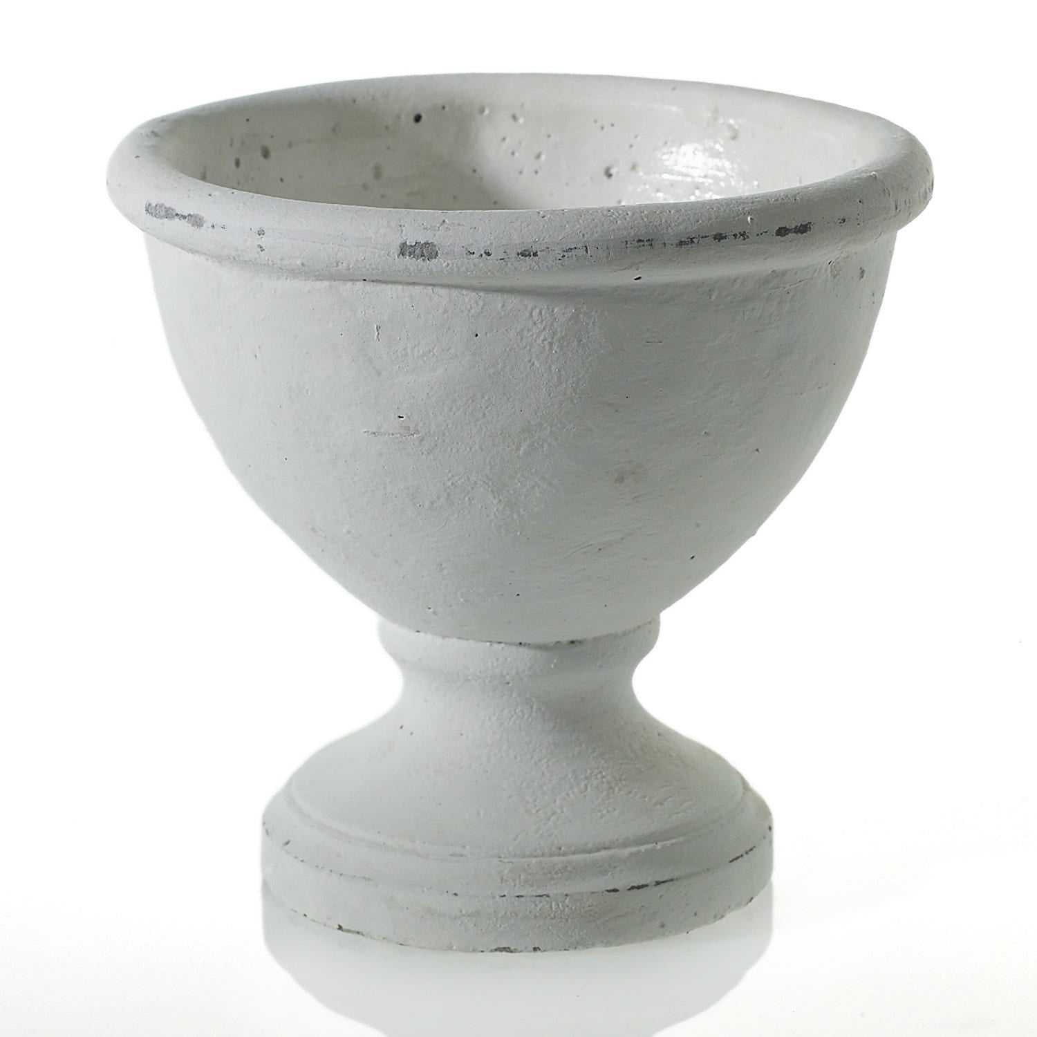 White Benoit Ceramic Compote 6.25x5.75