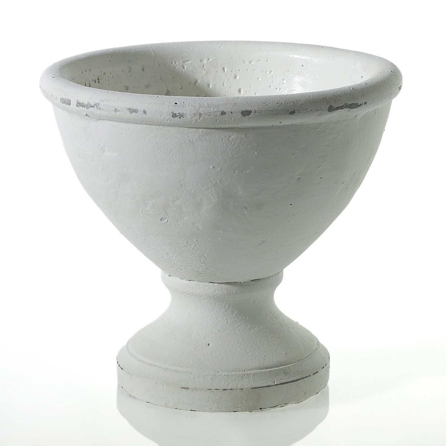8 x 7.5 Benoit White Ceramic Compote