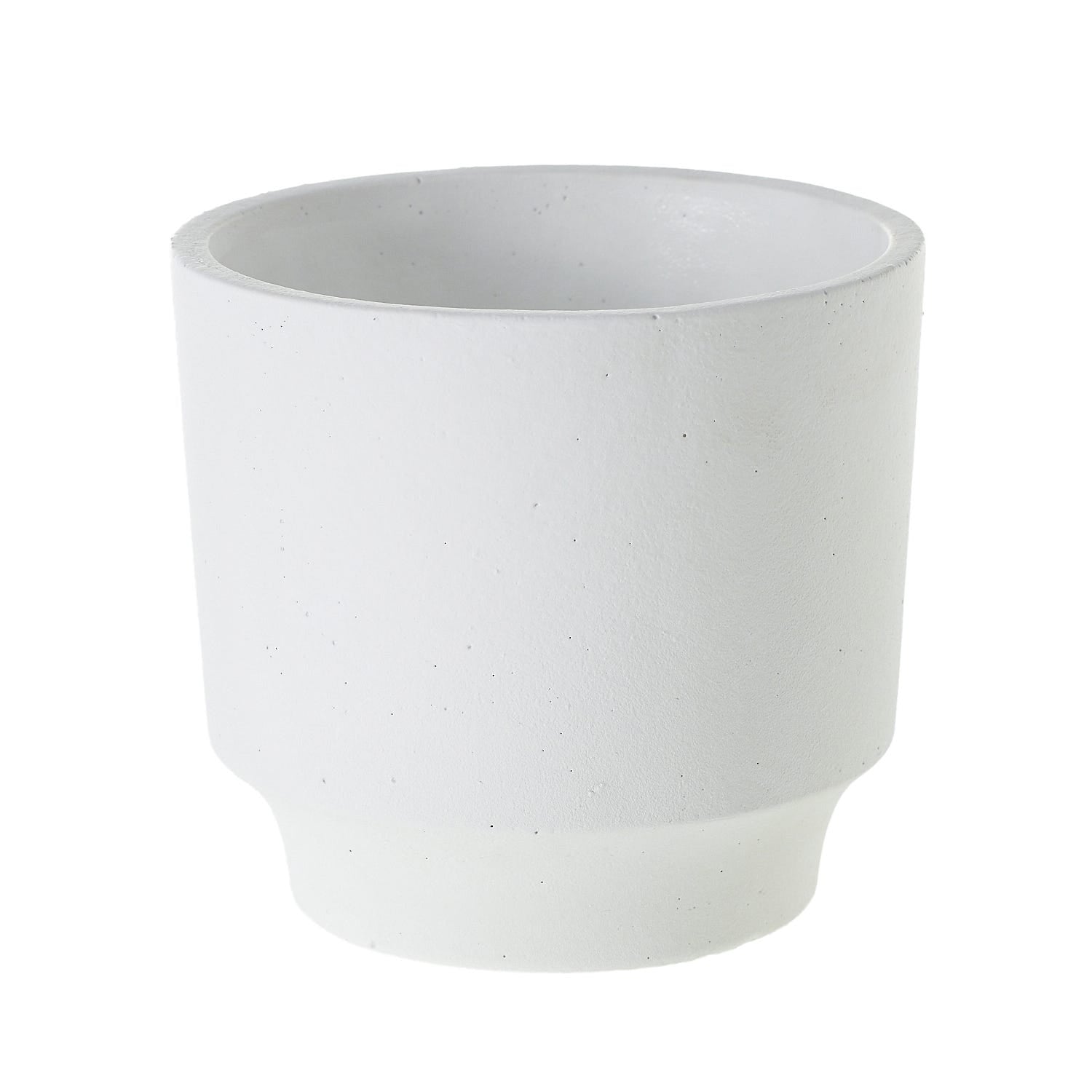 6 x 5 Glendale White Concrete Pot