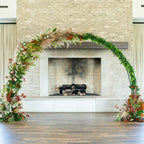7.5 x 10' Black Metal Round Arch