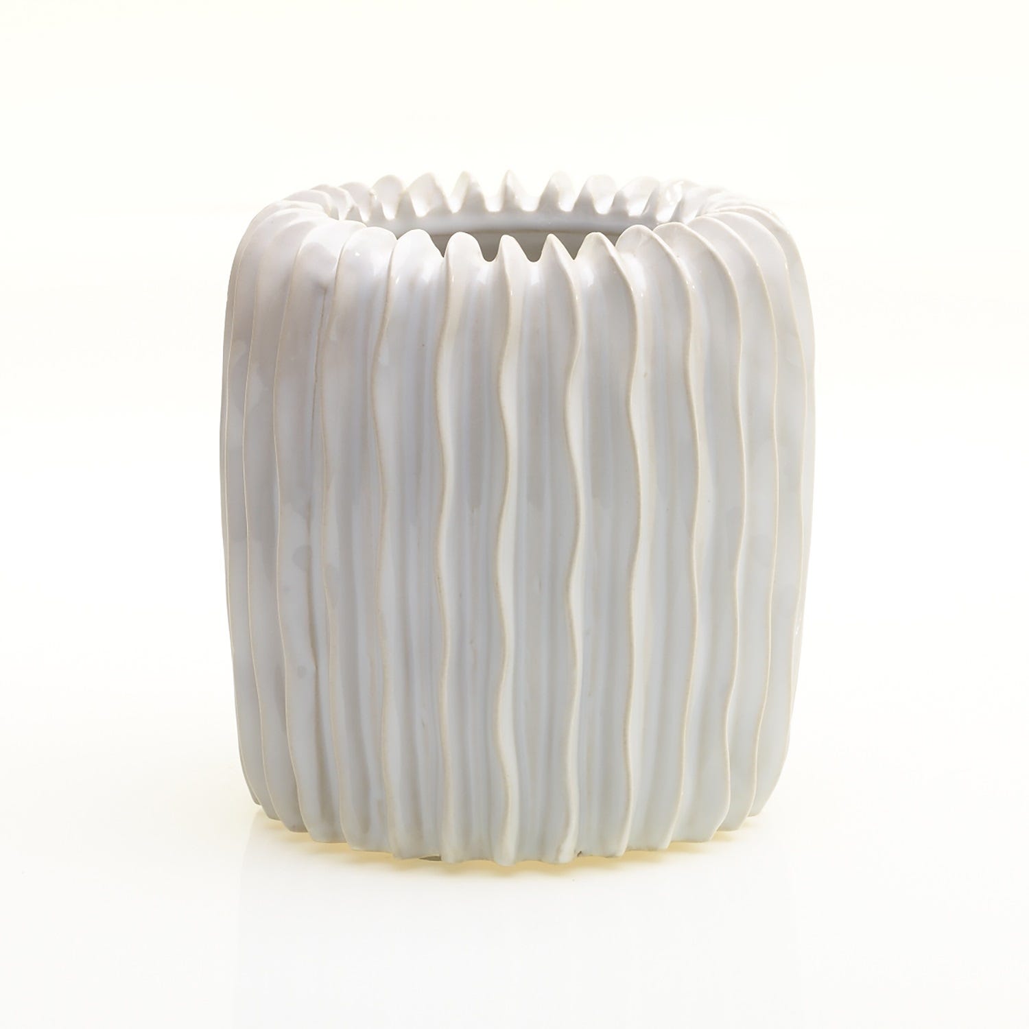 5 x 5 Haven White Ceramic Pot
