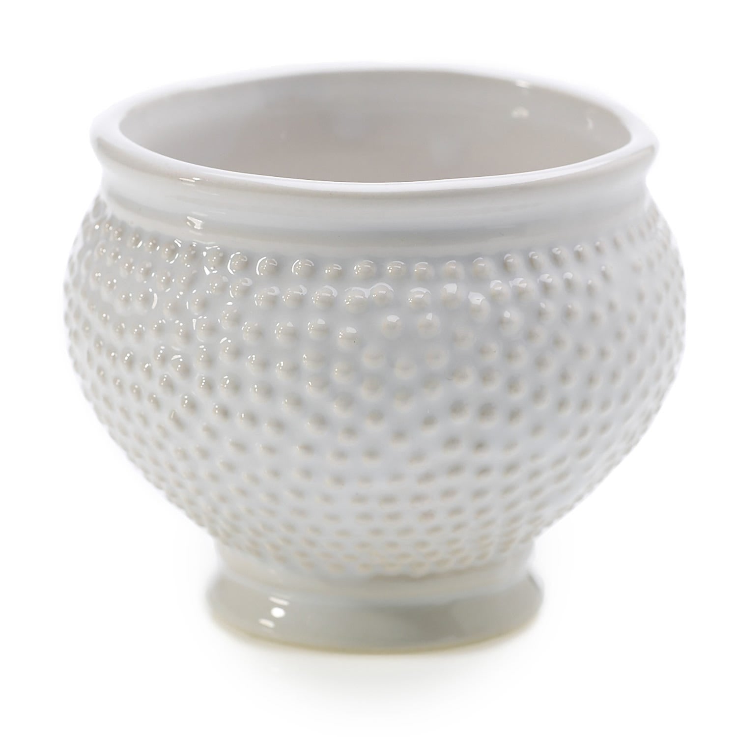 3.75 x 3 Spotti White Ceramic Pot