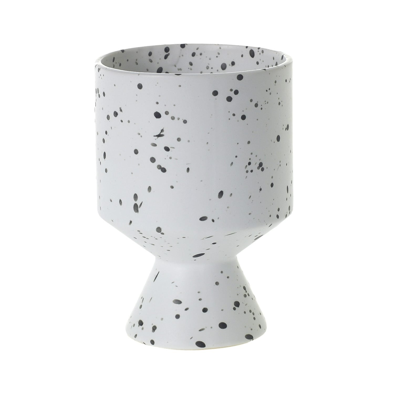 4.5 x 6.25 DeVil White Ceramic Pot