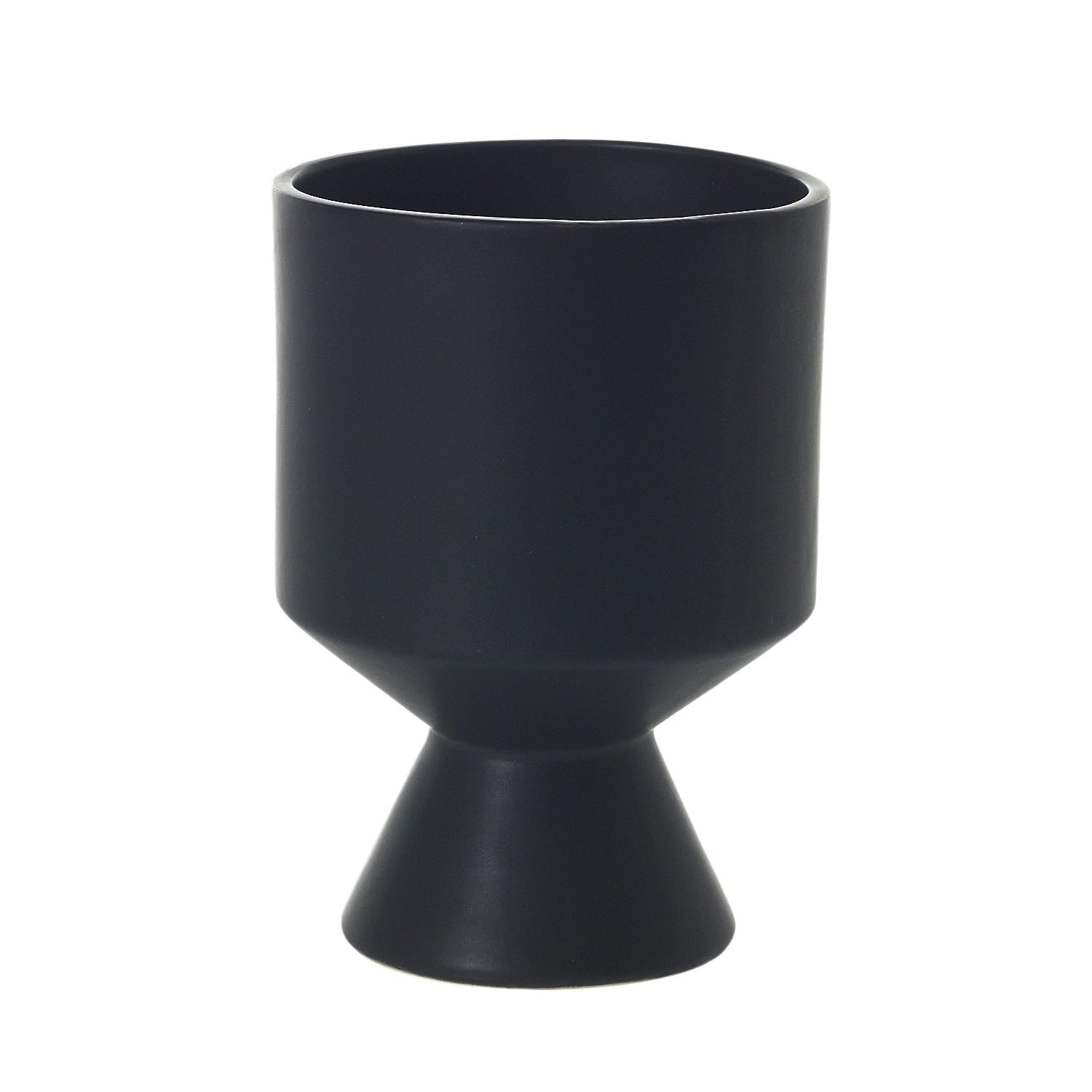 4.5 x 6.25 DeVil Black Ceramic Pot