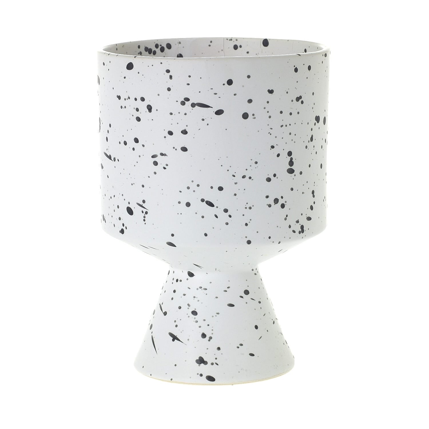 6.5 x 9.25 DeVil White Ceramic Pot