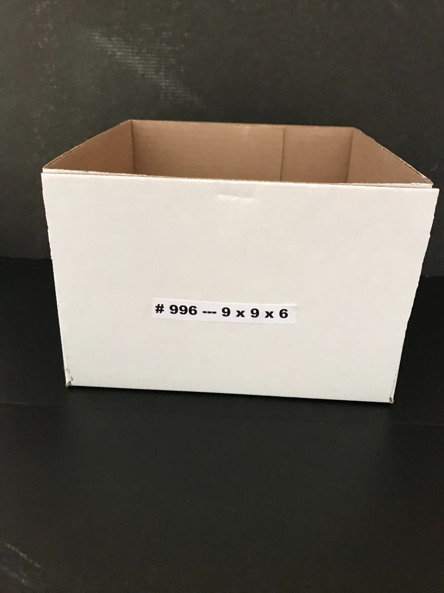 9 x 9 x 6 White Delivery Tray Boxes
