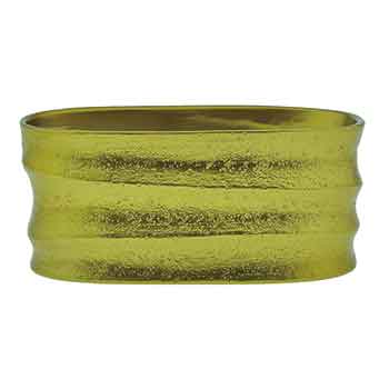 8.5"Gold Ribbed Line Design Bowl