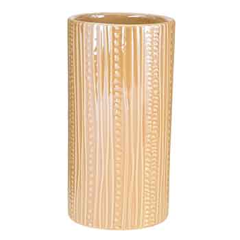 8" Amber Design Ceramic Vase